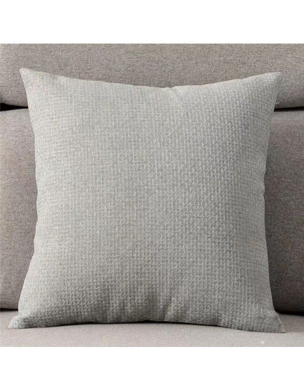 Simple linen pillow sitting room sofa cushion bedside pillow chair back office waist pillow pillow cover