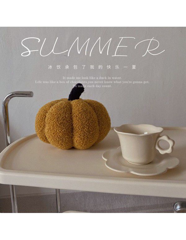 Ins Nordic luxury style Podot pumpkin pillow sofa cushion plush pumpkin doll home soft decoration