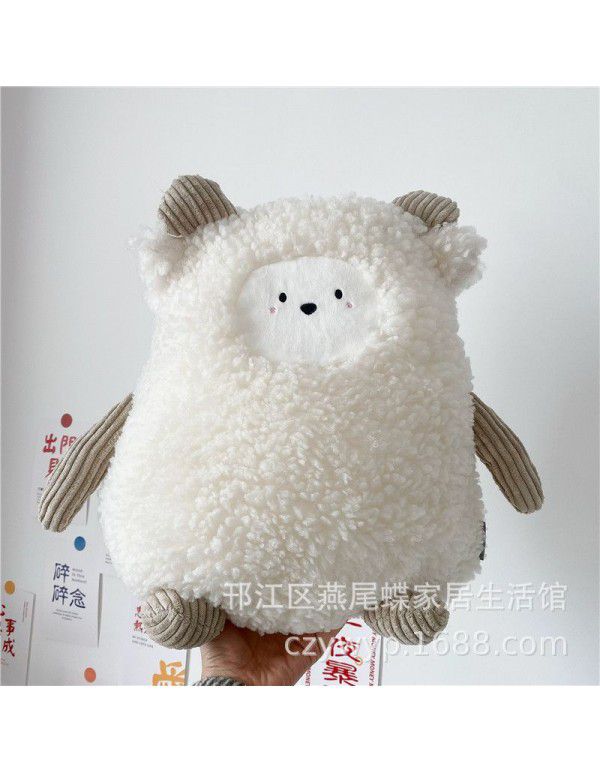 Ins Girl Heart Nordic Small Animal Pillow Little Bear Elk Sheep Children's Room Bedroom Sofa Cushion Plush Gift