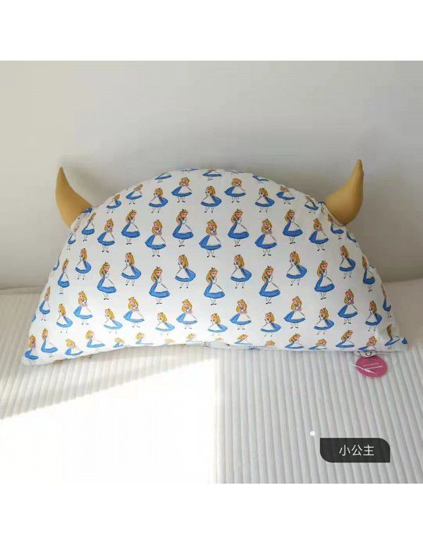 Cotton multi specification backrest cushion cotton croissant children's room with removable headrest