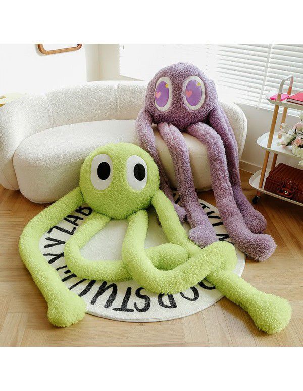Cute long legged octopus pillow plush toys for girls to accompany sleeping in bed pillow cute family home decoration manufacturers wholesale