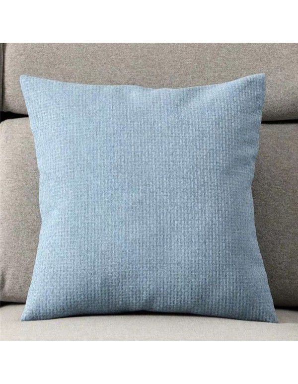 Simple linen pillow sitting room sofa cushion bedside pillow chair back office waist pillow pillow cover