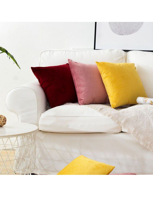 Cross border ins Nordic Throw Pillow Square Cushion Sofa Throw Pillow Rectangle Backrest Cushion Velvet Throw Pillow Case