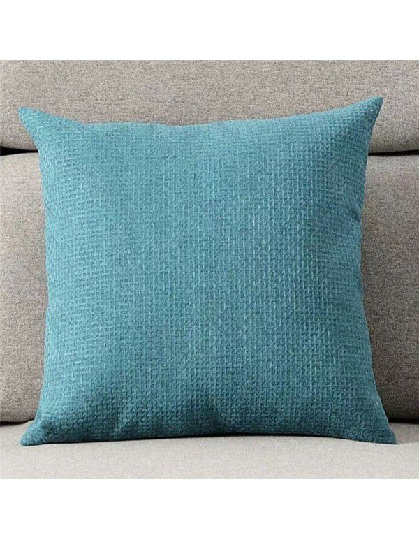 Simple linen pillow sitting room sofa cushion bedside pillow chair back office waist pillow pillow cover