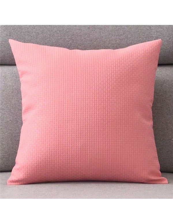 Simple linen pillow sitting room sofa cushion bedside pillow chair back office waist pillow pillow cover