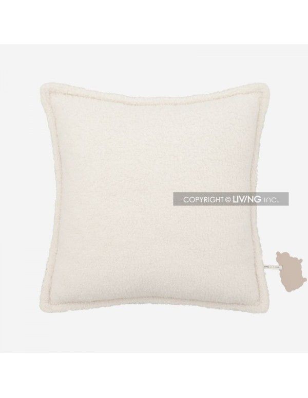 Lamb Plush Throw Pillow ins Living Room Autumn and Winter ins Wind Throw Pillow Sofa Living Room Cushion Float Window Headrest Pillow Case