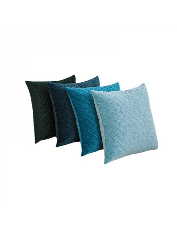 Woven pattern embossed pillow cover ins sample room sofa pillow bedside cushion home car backrest wholesale