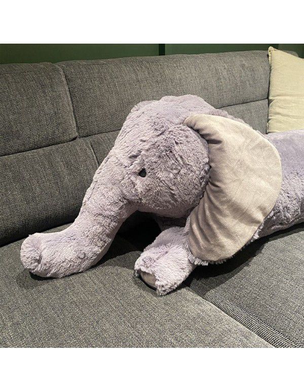 Purple Grey Elephant Pillow Girl Sleeps Long Pillow Headrest Cushion Pillow Nap Pillow Sleeping Leg Clamping Pillow Lumbar Pillow