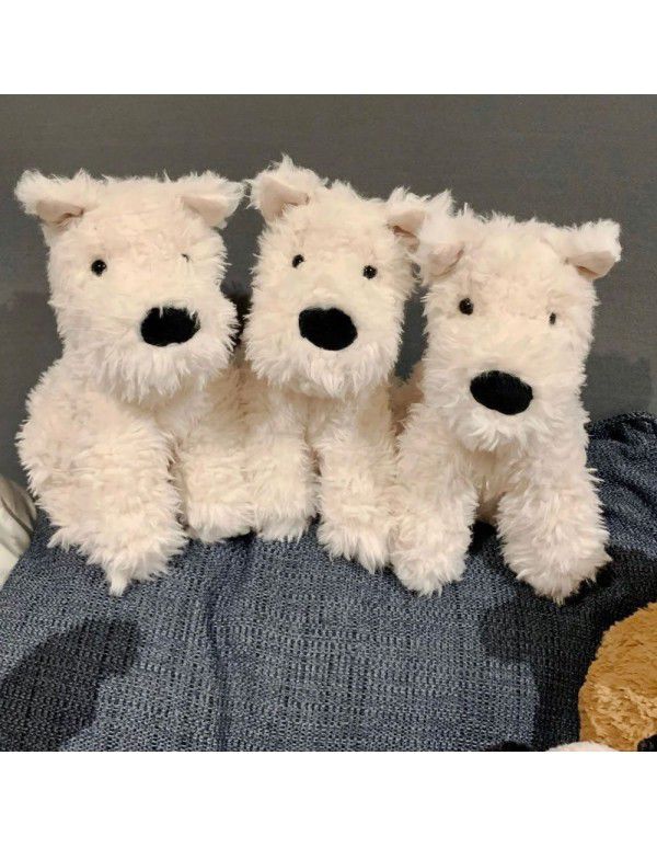 British JCAT West Highland Dog Cute Doll Plush Toy Doll Repairing Dog Doll Repairing Hook Accompanied Pillow