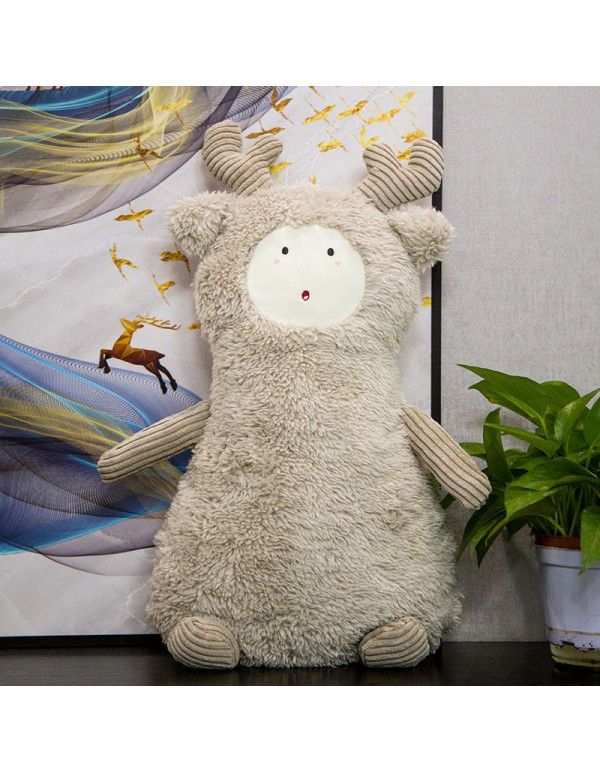 New Nordic style toy lamb plush pillow bear elk plush toy baby sleeping dolls wholesale