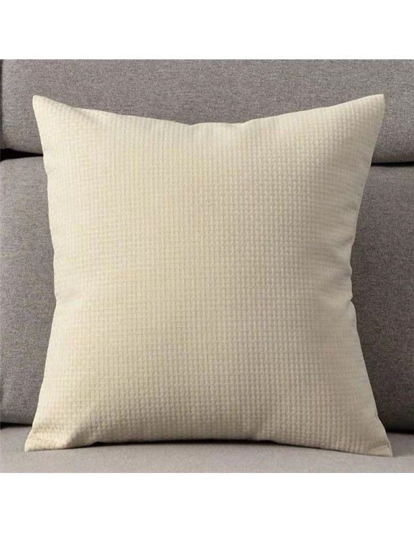 Simple linen pillow sitting room sofa cushion bedside pillow chair back office waist pillow pillow cover