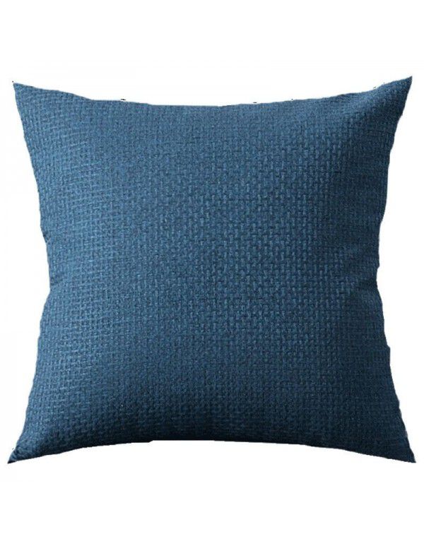 Simple linen pillow sitting room sofa cushion bedside pillow chair back office waist pillow pillow cover