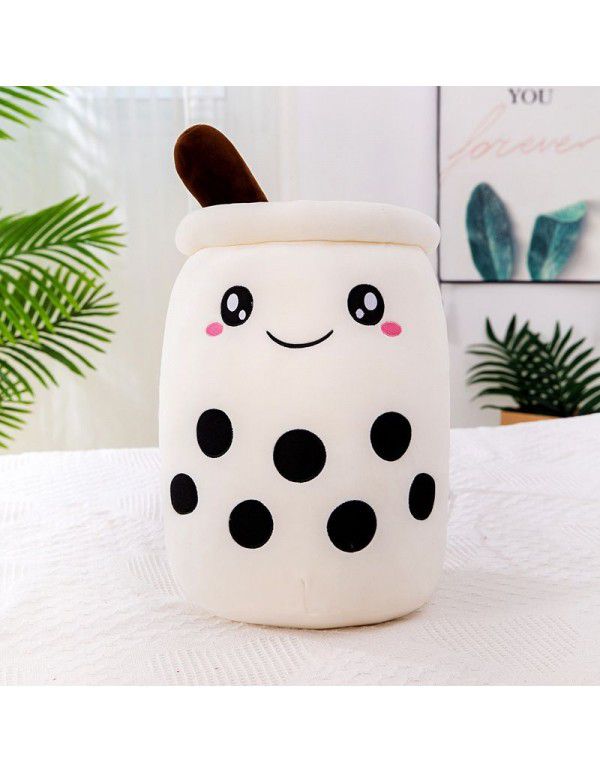 Simulated fruit milk tea cup pillow plush toy large pearl milk tea doll doll gift cross-border trade