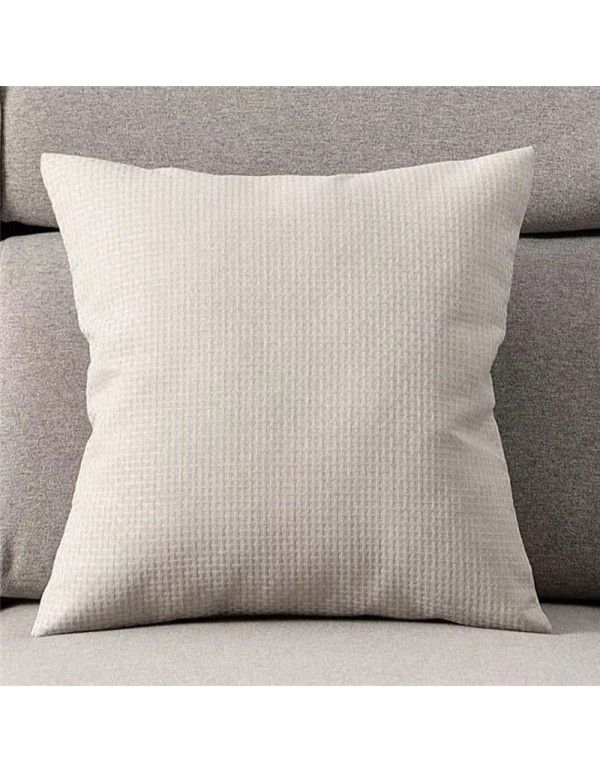 Simple linen pillow sitting room sofa cushion bedside pillow chair back office waist pillow pillow cover