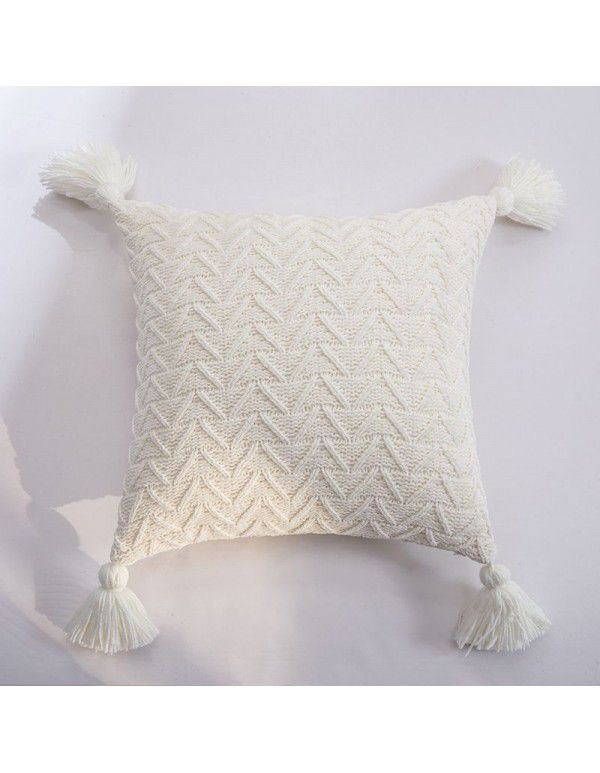 Best AS Same Chenille Knitted Throw Pillow Cover Home Soft Accessories Asia Home Excluding Tax