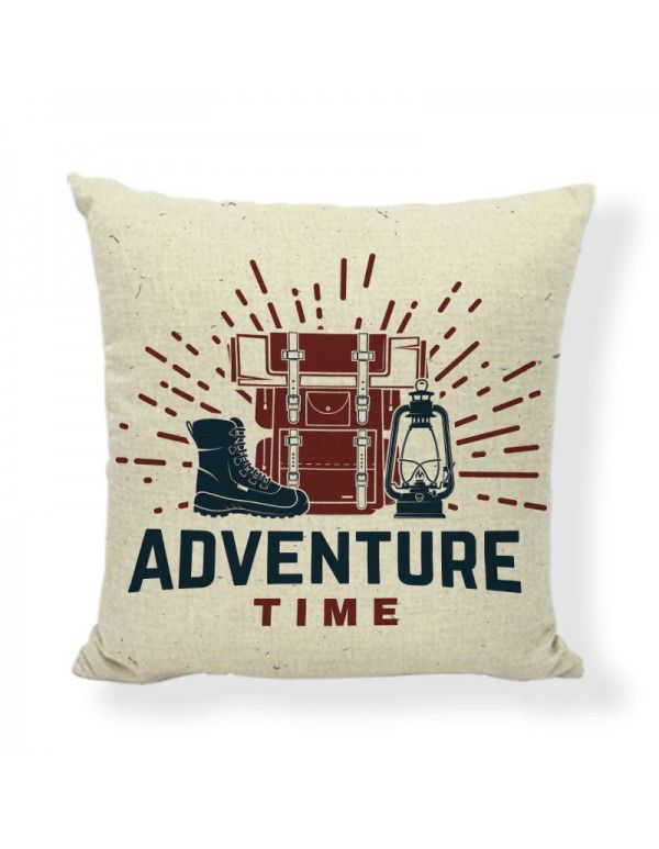 Cross border Explosion Camping Aesthetics Throwing Pillow Cushion Outdoor Tent Decoration Pillow Case Home Decoration Amazon 45cm