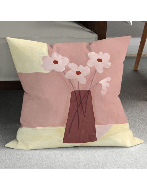 Sunflower retracts and inserts vase ins style optimized decorative pillow Nordic small fresh sofa bed backrest pillow
