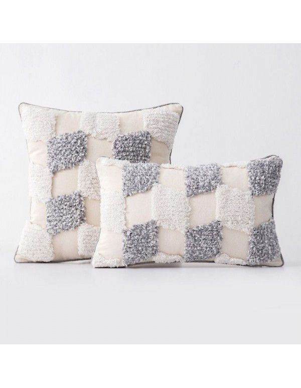 Home stay home decoration Ethnic style cushion headboard ins Moroccan lace tassel tufted pillow pillowcase
