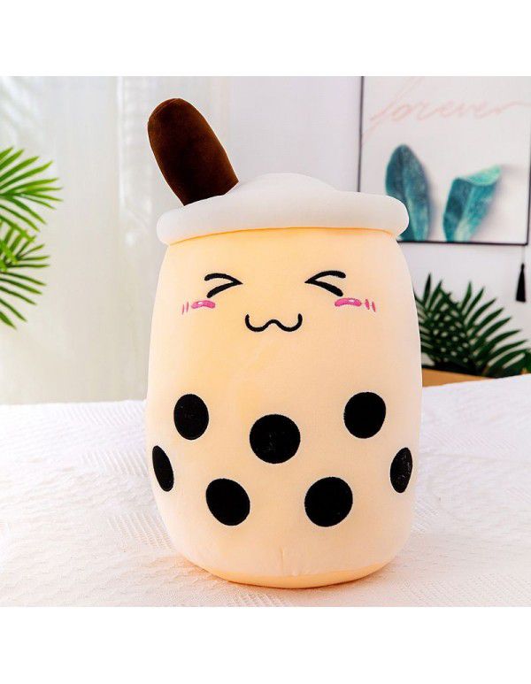 Simulated fruit milk tea cup pillow plush toy large pearl milk tea doll doll gift cross-border trade