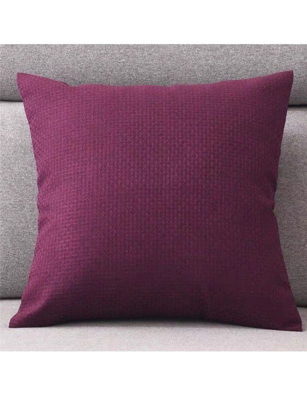 Simple linen pillow sitting room sofa cushion bedside pillow chair back office waist pillow pillow cover