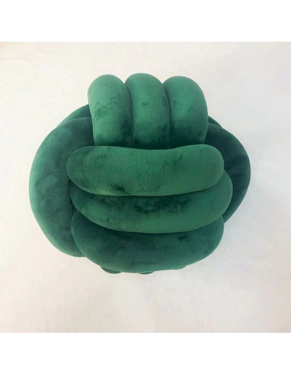 Ins Danish Knitted Knot Pillow Color Knot Throw Pillow Sofa Decorative Pillow Hand woven Ball Pillow