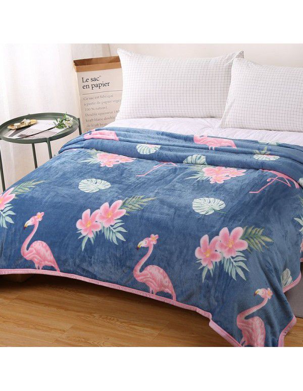 Factory Factory Winter Thickened Warm Blanket Gift Wholesale Coral Blanket Sheet Flannel Blanket