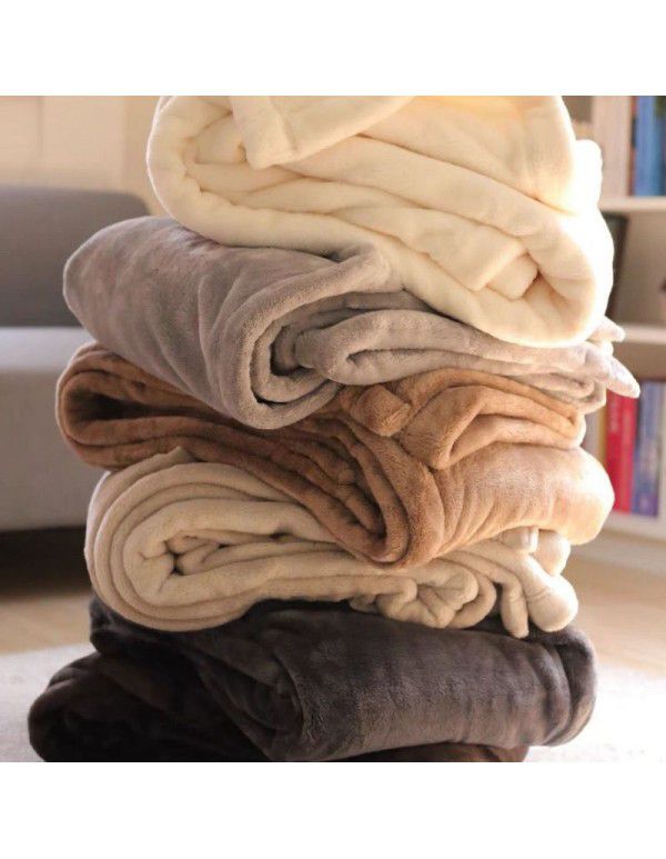 Four seasons blanket thickened plush coral blanket midnight nap air conditioning blanket large size one for distribution wholesale one for distribution