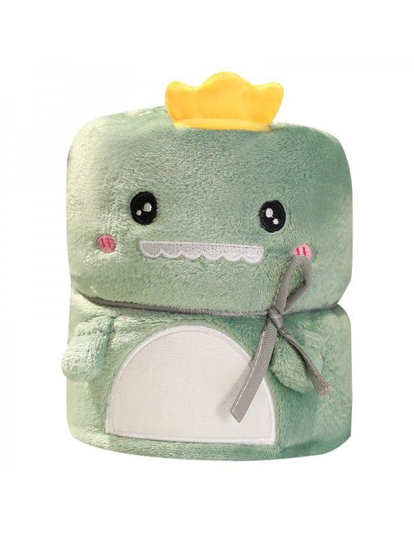 Cartoon coral blanket Pet flannel air conditioning blanket Children's summer nap blanket Cover blanket Gift blanket