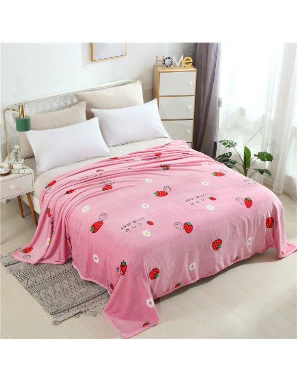 Marten blanket flannel summer nap blanket blanket blanket bed sheet student bed single double air-conditioned blanket