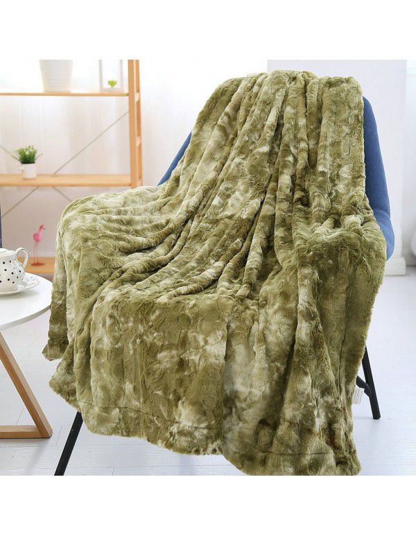 Cross border blanket PV velvet blanket Long wool crystal blanket Foreign trade shawl blanket Amazon