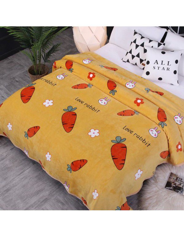 Factory Factory Winter Thickened Warm Blanket Gift Wholesale Coral Blanket Sheet Flannel Blanket
