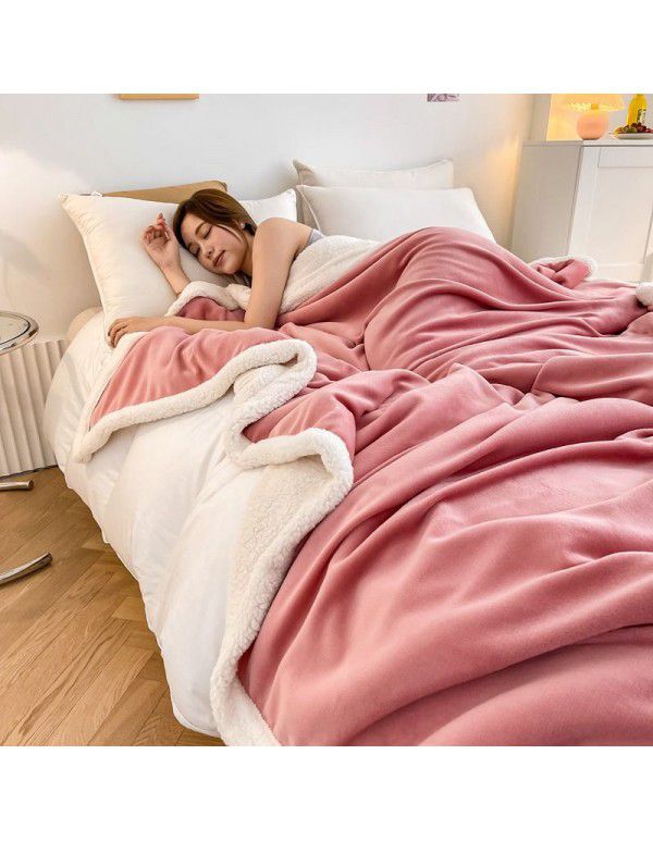 The manufacturer supplies a new Falai cashmere blanket, thickened warm quilt cover, double cover blanket