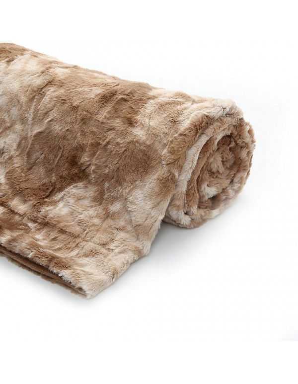 Cross border blanket PV velvet blanket Long wool crystal blanket Foreign trade shawl blanket Amazon
