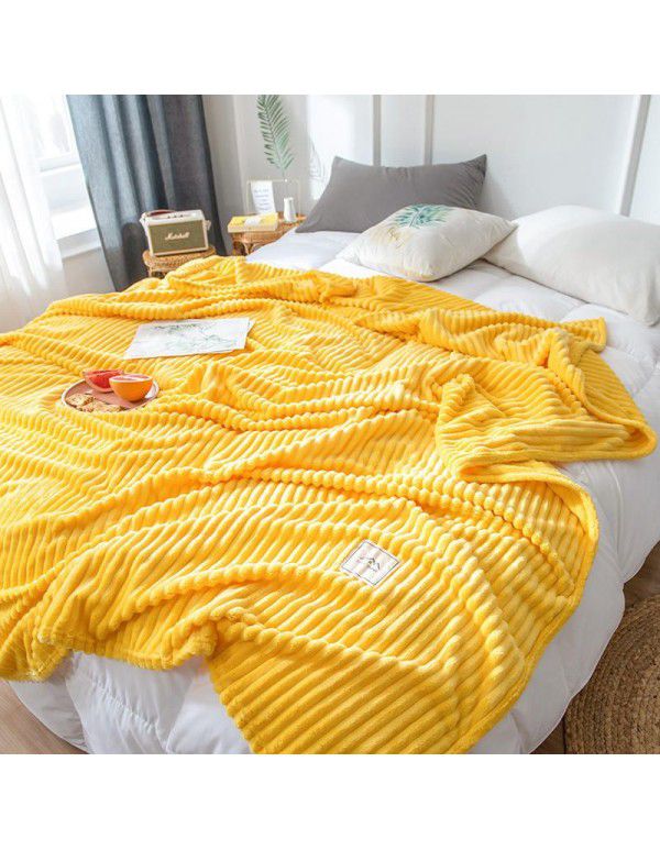 Magic plush blanket cover blanket comfort milk velvet air conditioning blanket flannel towel quilt coral double-sided blanket wholesale