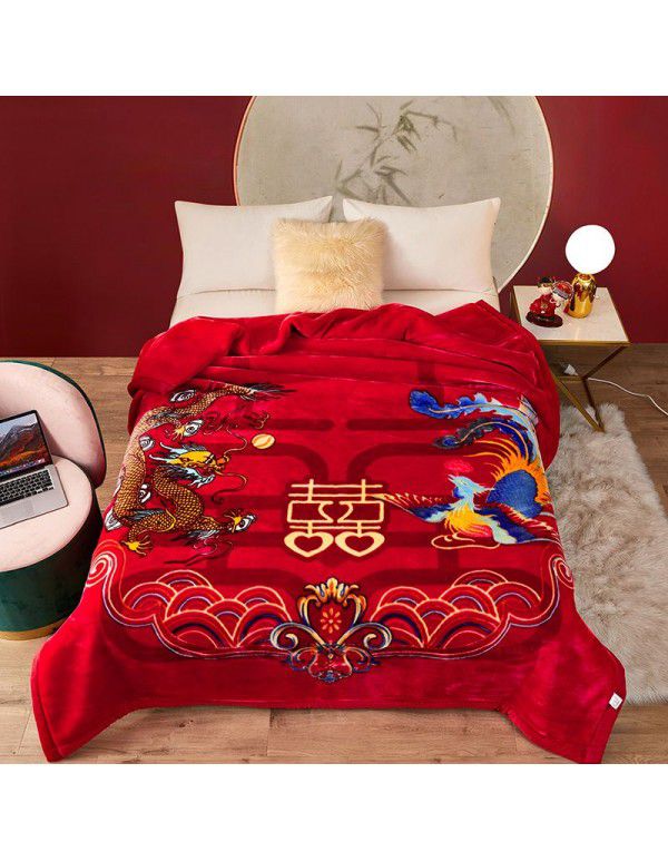 Winter Raschel blanket, towel, blanket, lint free, super soft, thickened Farai blanket, gift wholesale