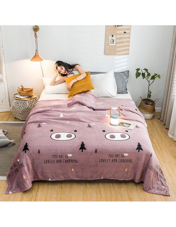 Blanket Summer Thin Farley Double Blanket Office Single Nap Blanket Bedroom Warm Sheet Gift Blanket