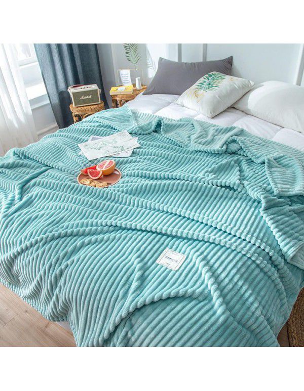 Magic plush blanket cover blanket comfort milk velvet air conditioning blanket flannel towel quilt coral double-sided blanket wholesale