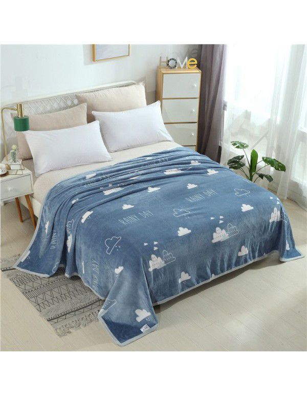 Marten blanket flannel summer nap blanket blanket blanket bed sheet student bed single double air-conditioned blanket