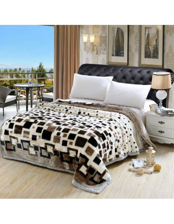 Winter Raschel blanket, towel, blanket, lint free, super soft, thickened Farai blanket, gift wholesale