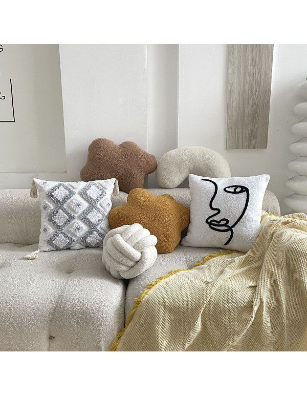 Best Home Decoration Products Combination Series Throw Pillow Shaped Geometric Backrest Sofa Headrest Cushion