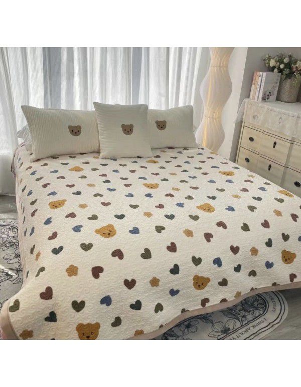 Winter Teddy plush thickened milk wool blanket bedding straight edge milk wool thickened bed blanket