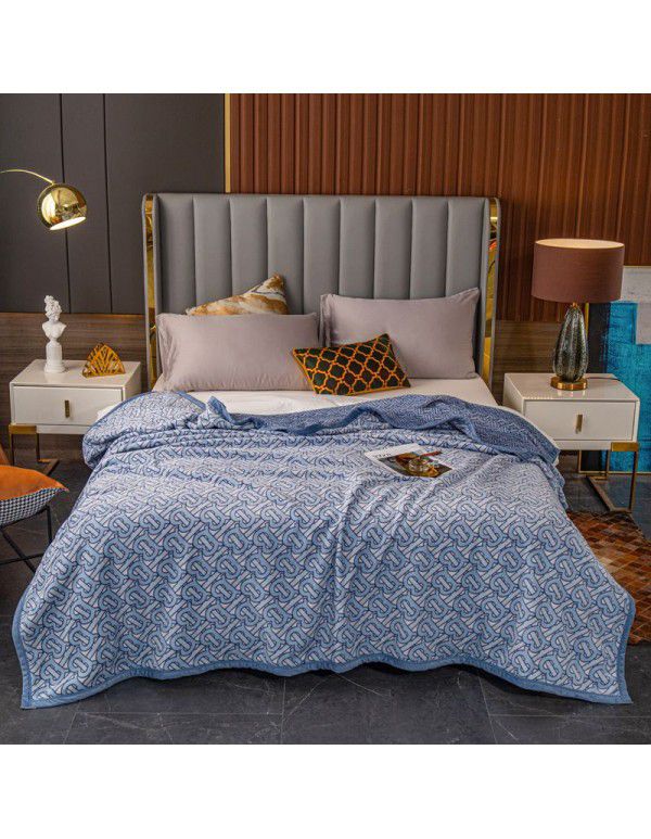 Double layer thickened warm cloud blanket European blanket AB Farai velvet ferret velvet crystal velvet air conditioning blanket wholesale