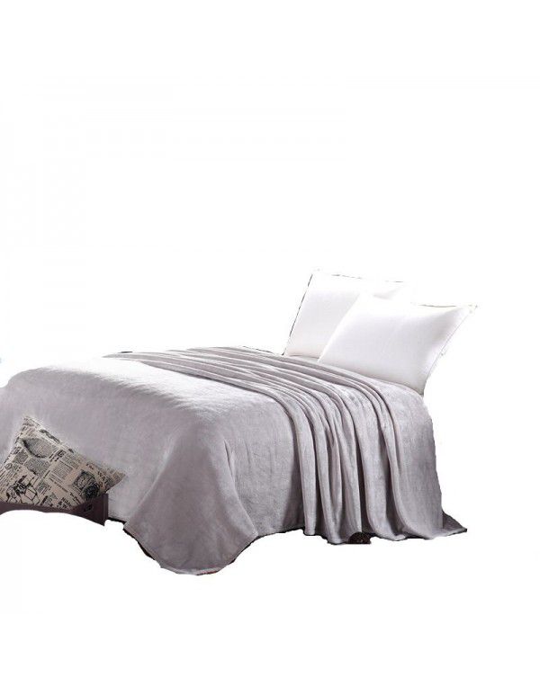 Pure color Farai blanket blanket coral wool bedspread double-sided blanket children blanket gift wholesale