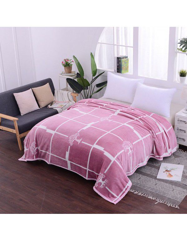 Marten blanket flannel summer nap blanket blanket blanket bed sheet student bed single double air-conditioned blanket