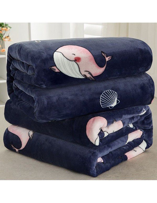 Source manufacturers supply a large number of flannel air conditioning blankets, small double-sided blankets, carpetable flannel blankets for foreign trade