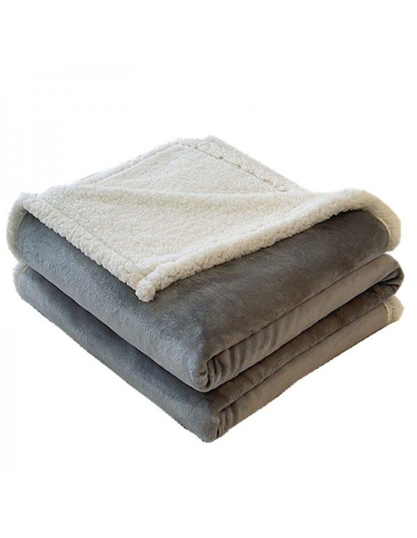 New flannel blanket Double layer cashmere blanket Farad blanket Wholesale pure polar blanket