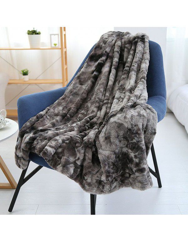 Cross border blanket PV velvet blanket Long wool crystal blanket Foreign trade shawl blanket Amazon