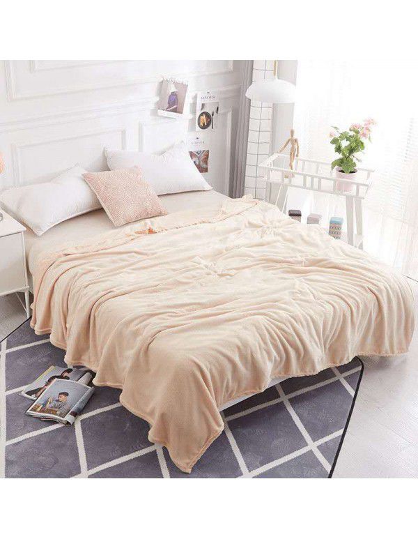 Blanket Coral Blanket Flannel Blanket Bed Sheet Blanket Warm Upgraded Blanket Air Conditioner Blanket Blanket Customized