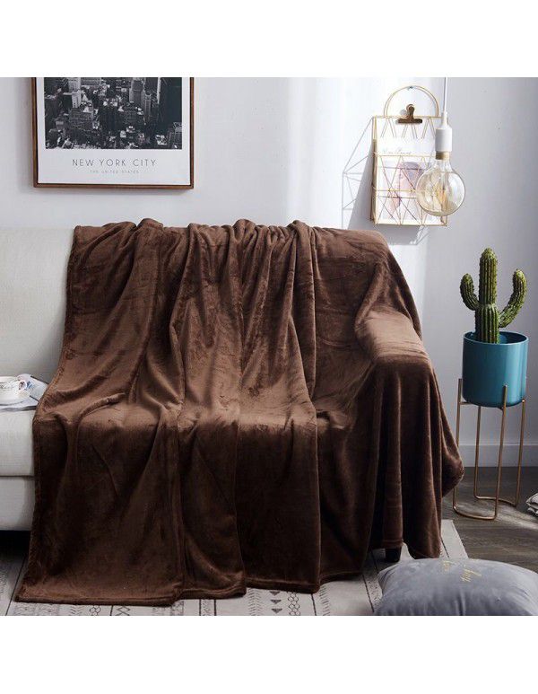 Blanket Coral Blanket Flannel Blanket Bed Sheet Blanket Warm Upgraded Blanket Air Conditioner Blanket Blanket Customized
