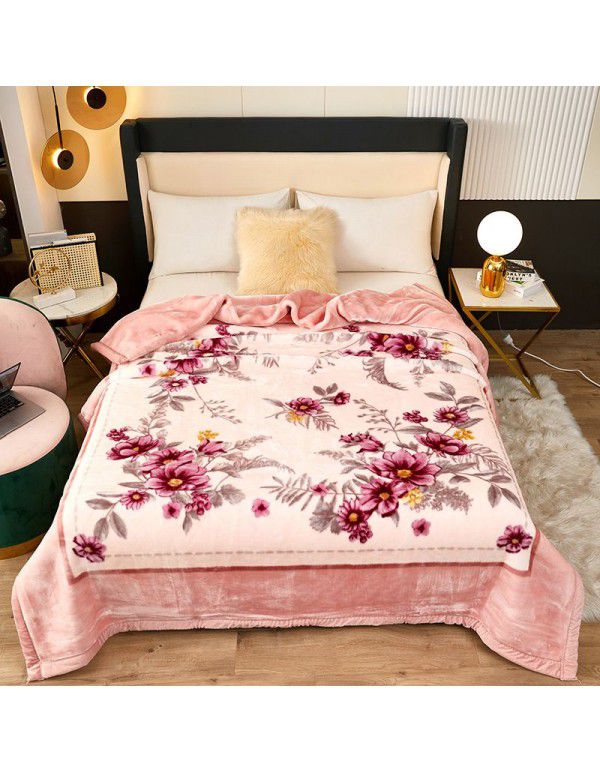 Winter Raschel blanket, towel, blanket, lint free, super soft, thickened Farai blanket, gift wholesale